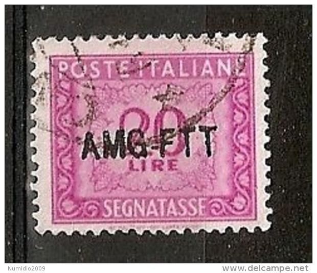 1949-54 TRIESTE A USATO SEGNATASSE 20 LIRE - RR7378 - Strafport