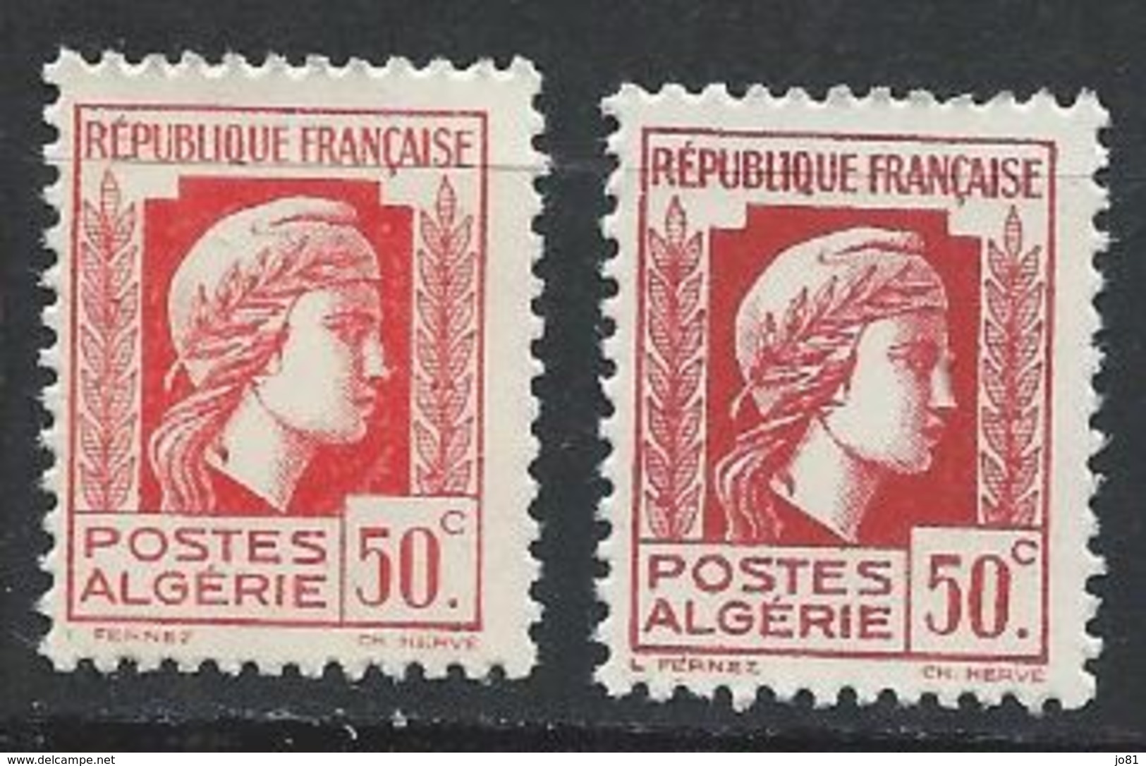 Algérie YT 211 + 211a XX / MNH - Neufs