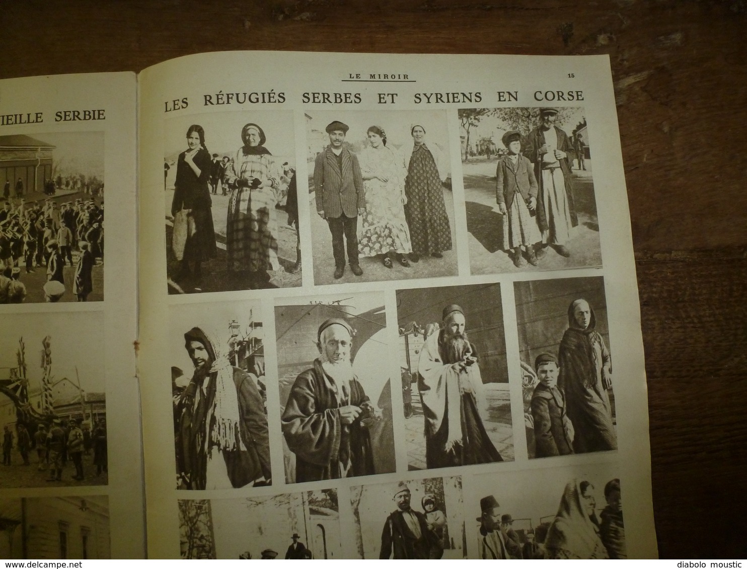 1916 LE MIROIR:Sous-marin E-12 à Moudros (Grèce);Hartmannswillerkopf;Israèlites serbes,syriens à Ajaccio;Leskovatz;etc