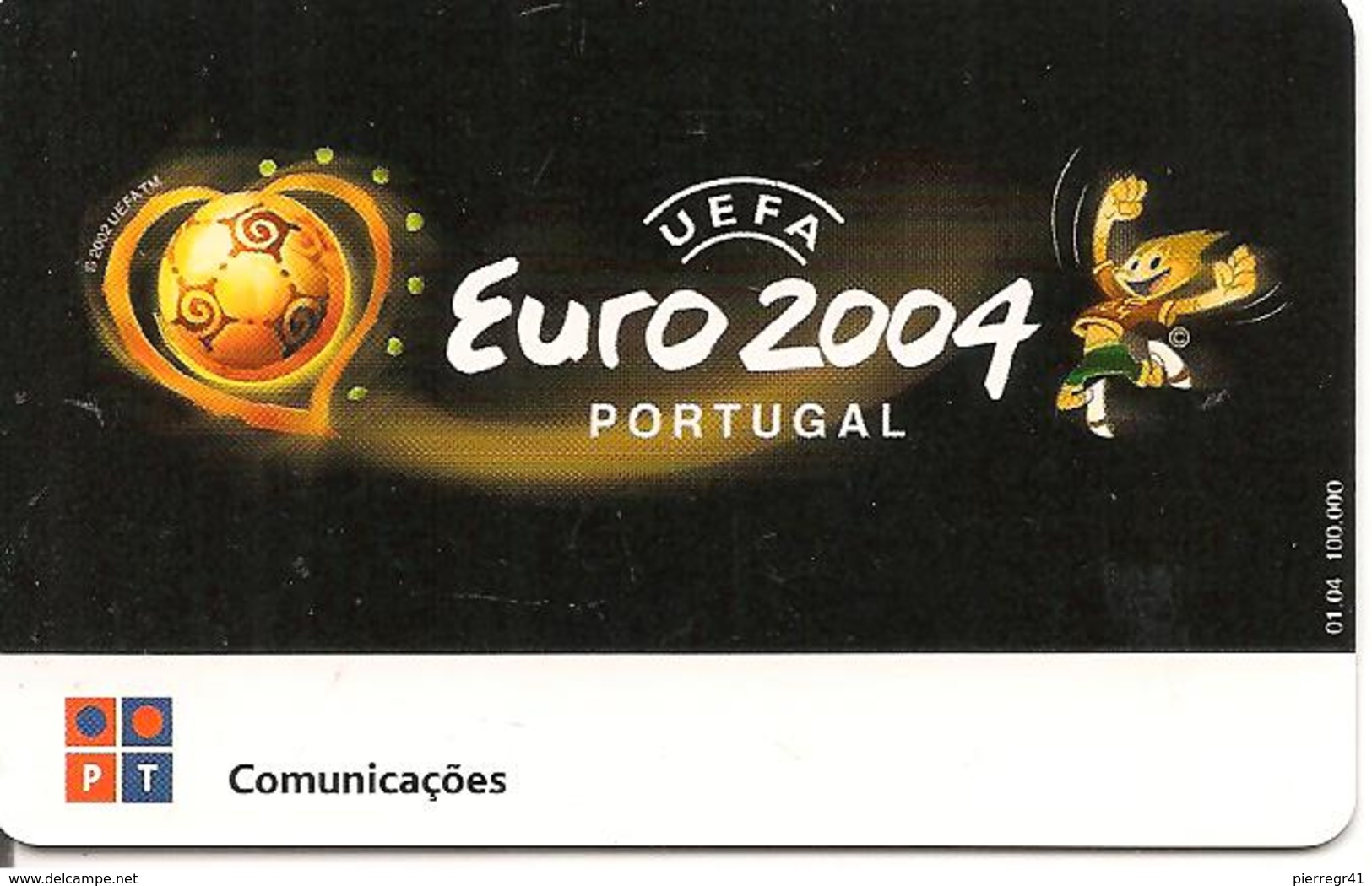 CARTES-PUCE-PORTUGAL-9 €-01/04-FOOT-COUPE EURO 2004-UTILISE-TBE- - Portugal