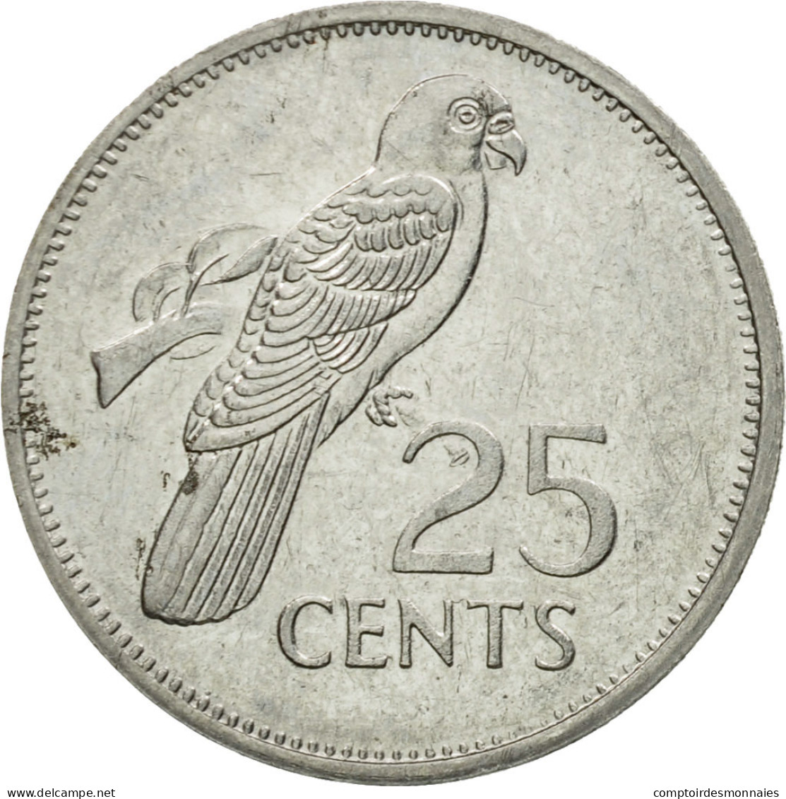 Monnaie, Seychelles, 25 Cents, 1993, Pobjoy Mint, TTB, Nickel Clad Steel, KM:49a - Seychelles
