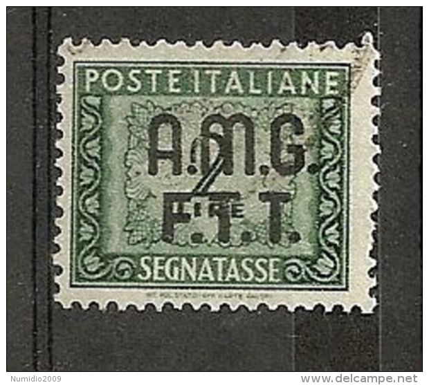 1947-49 TRIESTE A USATO SEGNATASSE 2 LIRE - RR7376-4 - Postage Due