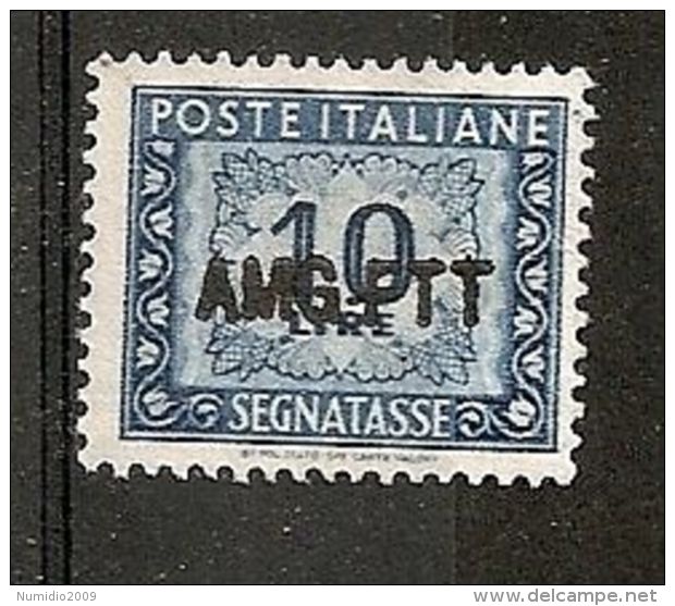 1949-54 TRIESTE A USATO SEGNATASSE 10 LIRE - RR7374 - Postage Due
