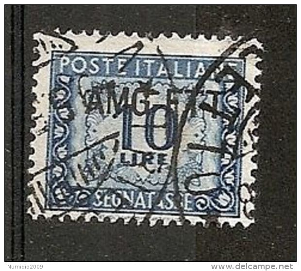 1949-54 TRIESTE A USATO SEGNATASSE 10 LIRE - RR7374-2 - Strafport