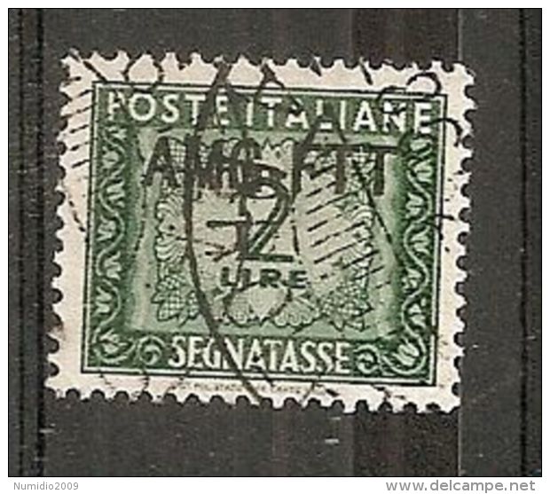 1949-54 TRIESTE A USATO SEGNATASSE 2 LIRE - RR7376 - Postage Due