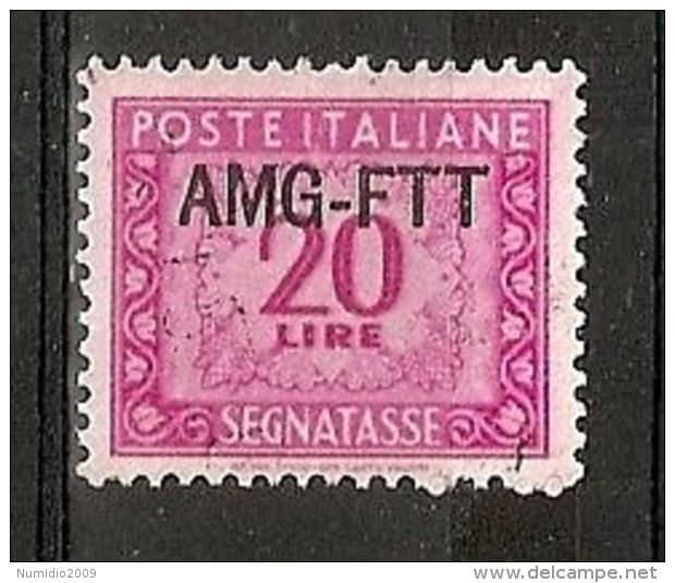 1949-54 TRIESTE A USATO SEGNATASSE 20 LIRE - RR7378-8 - Strafport