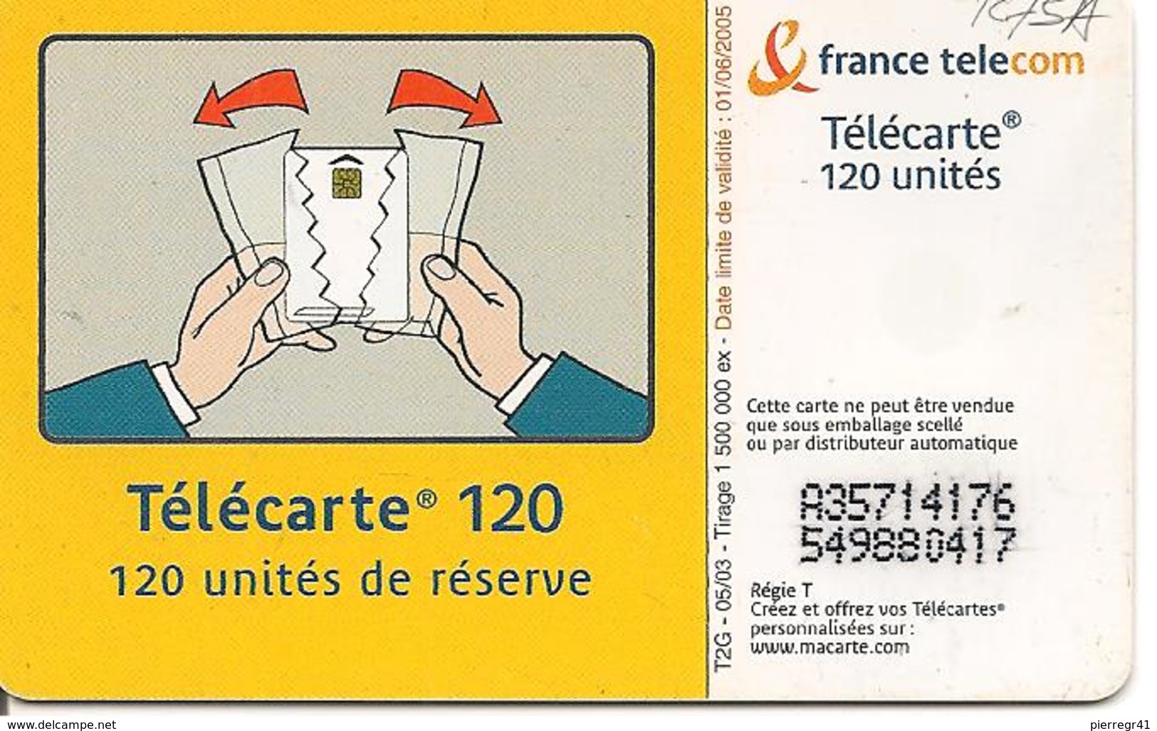 TC°-PUBLIC-F1275A-120U-SO3-05/03-URGENCE 2-UTILISE-TBE - 2003