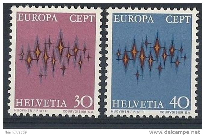 1972 EUROPA SVIZZERA MNH ** - EU050 - 1972