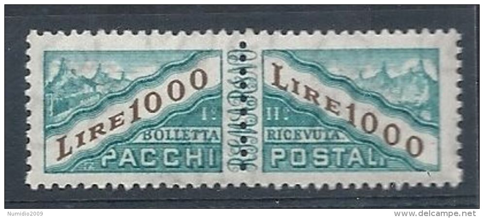 1965-71 SAN MARINO PACCHI POSTALI 1000 &pound; MNH ** 7962-2 - Colis Postaux