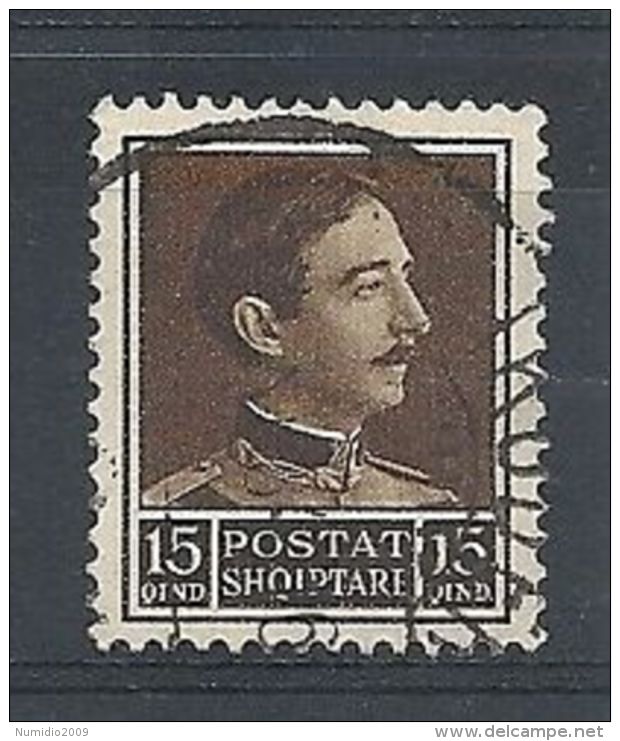 1930 ALBANIA USATO 15 Q - RR8218 - Albania