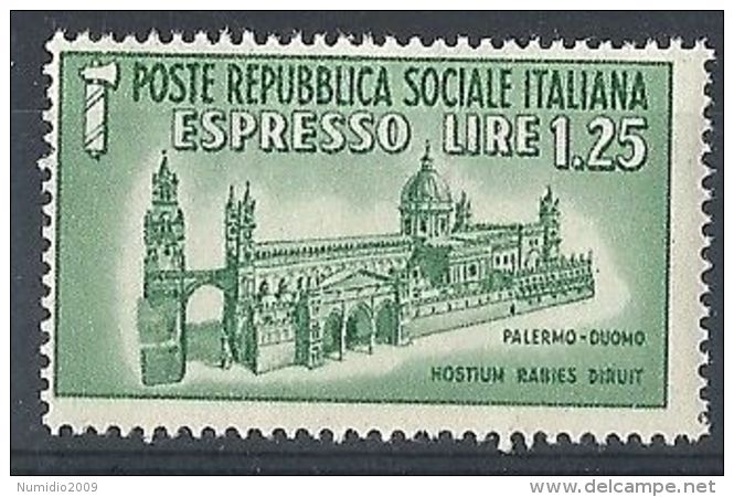 1944 RSI ESPRESSO DUOMO DI PALERMO MNH ** - RR8254 - Posta Espresso