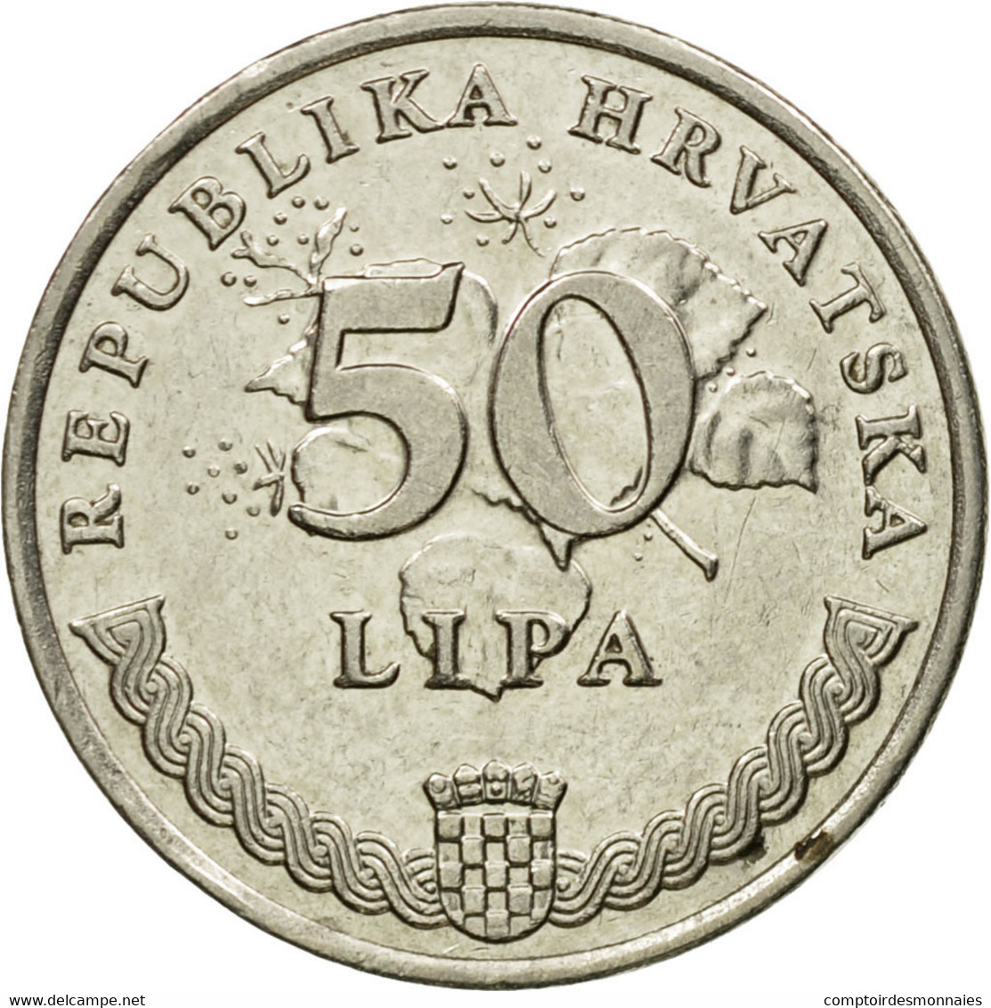 Monnaie, Croatie, 50 Lipa, 1993, TTB, Nickel Plated Steel, KM:8 - Croatia