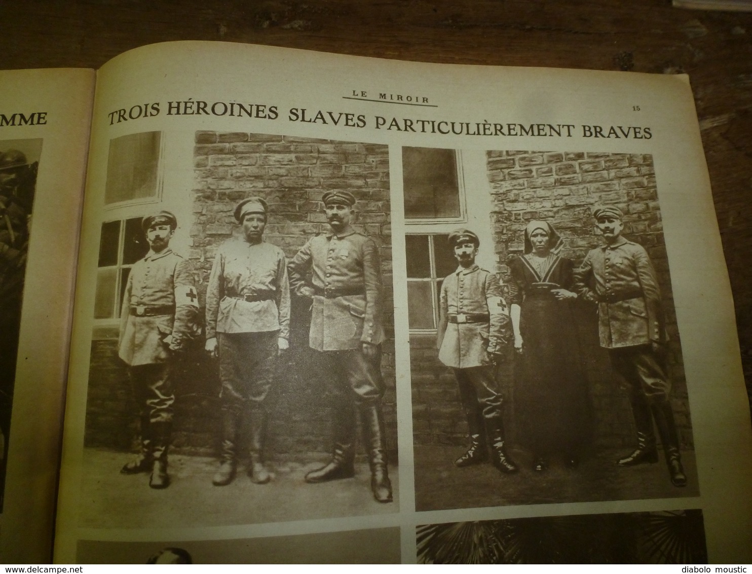 1916 LE MIROIR:Héroïnes Slaves(Jivka Tersitch,Miliouka;Kala-Karis;Athènes;Macédoine;Lac Ostrovo;Irlandais à Pozières;etc - Francese