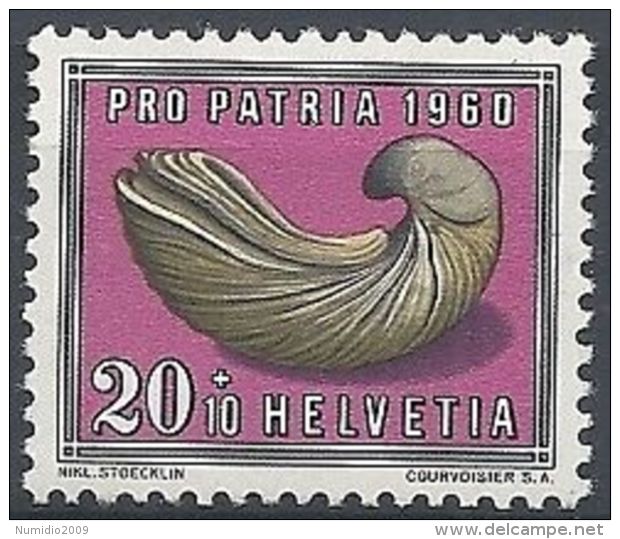 1960 SVIZZERA PRO PATRIA 20 CENT MNH ** - SZ163 - Nuovi