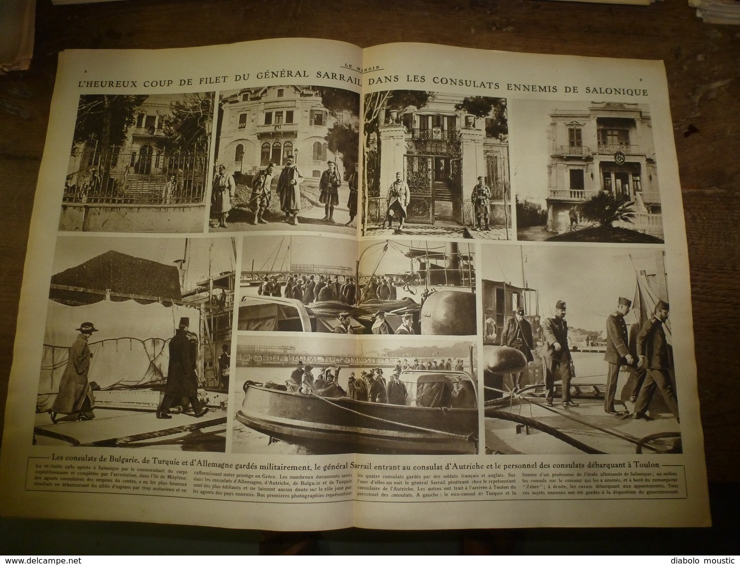 1916 LE MIROIR:Infirmières angl.et Monténégro héroïque;Marine turque germanisée;Gallipoli;Gaba-Tépé;Atelier-grenades;etc