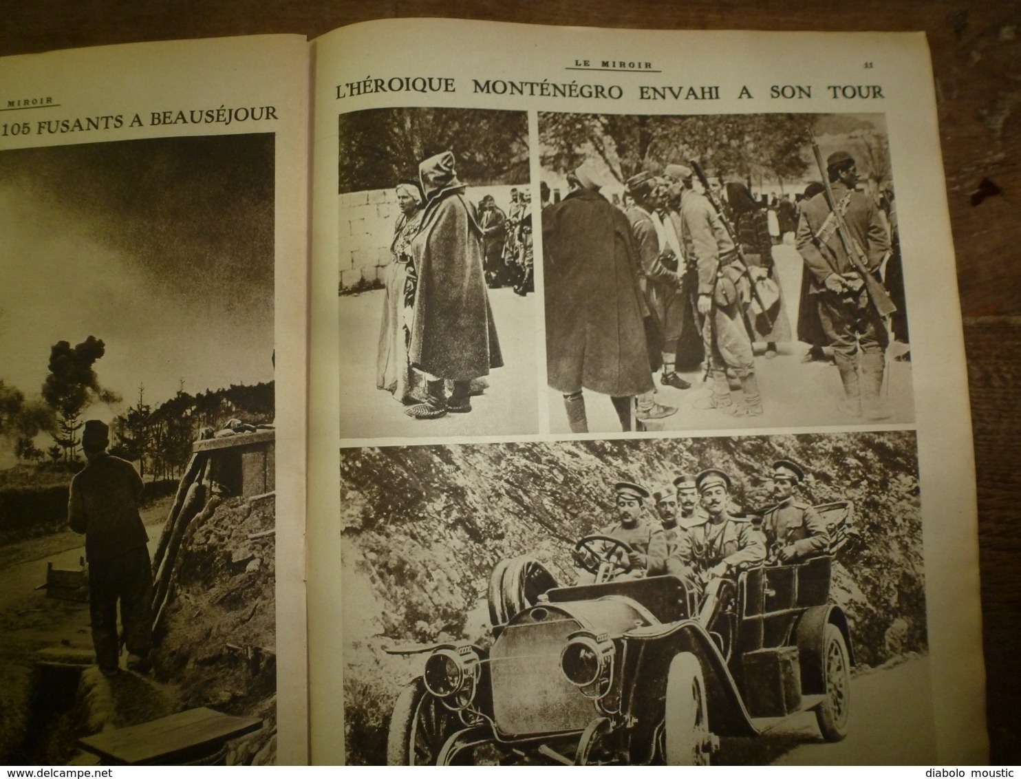 1916 LE MIROIR:Infirmières angl.et Monténégro héroïque;Marine turque germanisée;Gallipoli;Gaba-Tépé;Atelier-grenades;etc