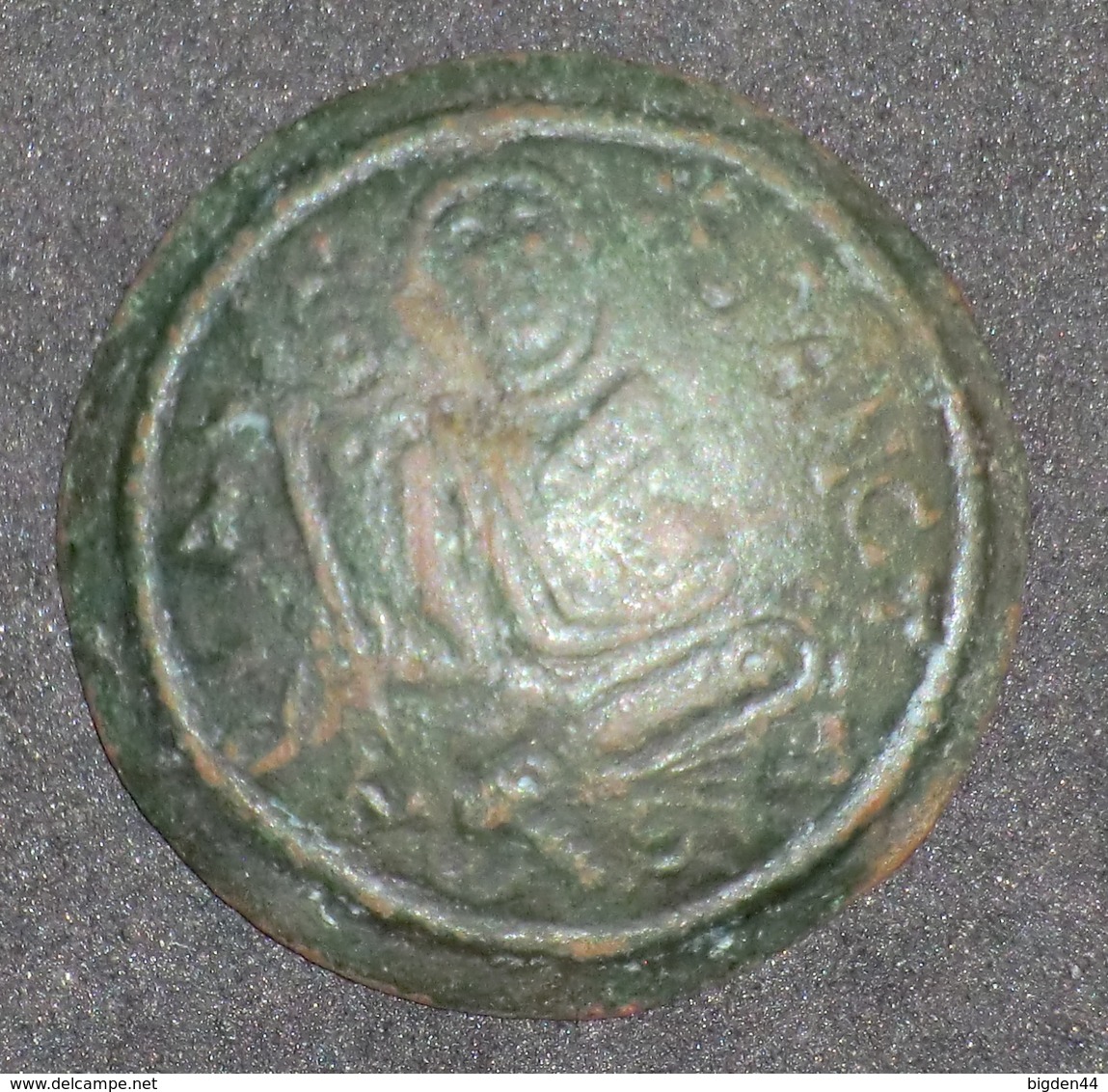 Monnaie Byzantine Sanct Maria Et Couple Tronant - Byzantinische Münzen