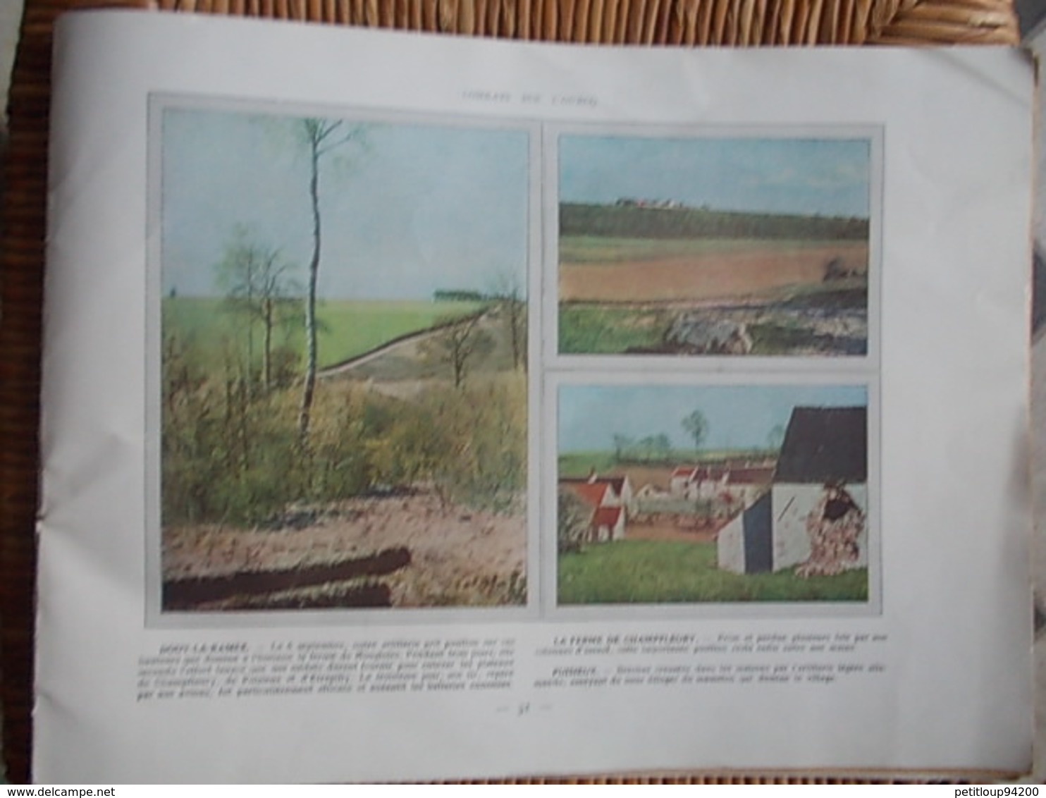 FASCICULE 20 PHOTOGRhAPHIES EN COULEURS No2 Les Champs de Bataille de la Marne TEXTE DE GERVAIS-COURTELLEMONT Année 1915