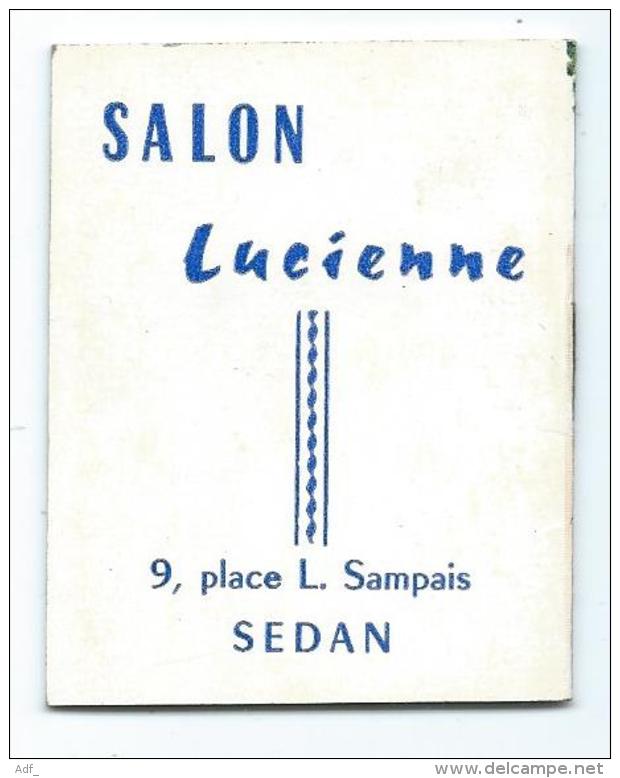 PETIT CALENDRIER 1974 PUB PUBLICITAIRE SEDAN, " SALON LUCIENNE ", 9 PLACE LUCIEN SAMPAIX, ARDENNES 08 - Small : 1971-80