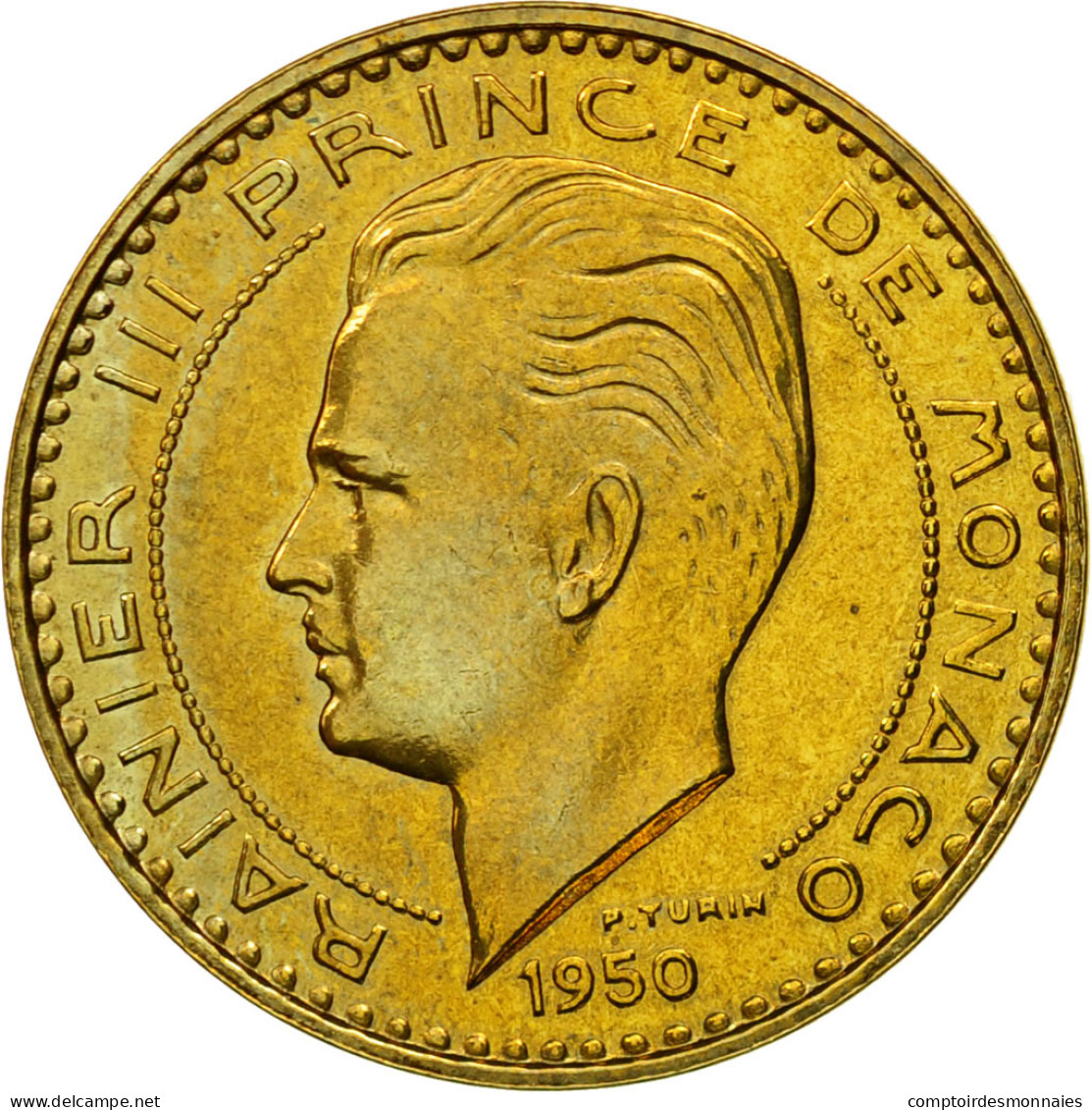 Monnaie, Monaco, Rainier III, 20 Francs, 1950, Paris, ESSAI, SPL+ - 1949-1956 Oude Frank