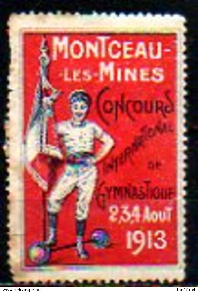 Vignette - 1913 - MONTCEAU LES MINES - Gymnastique - Sports