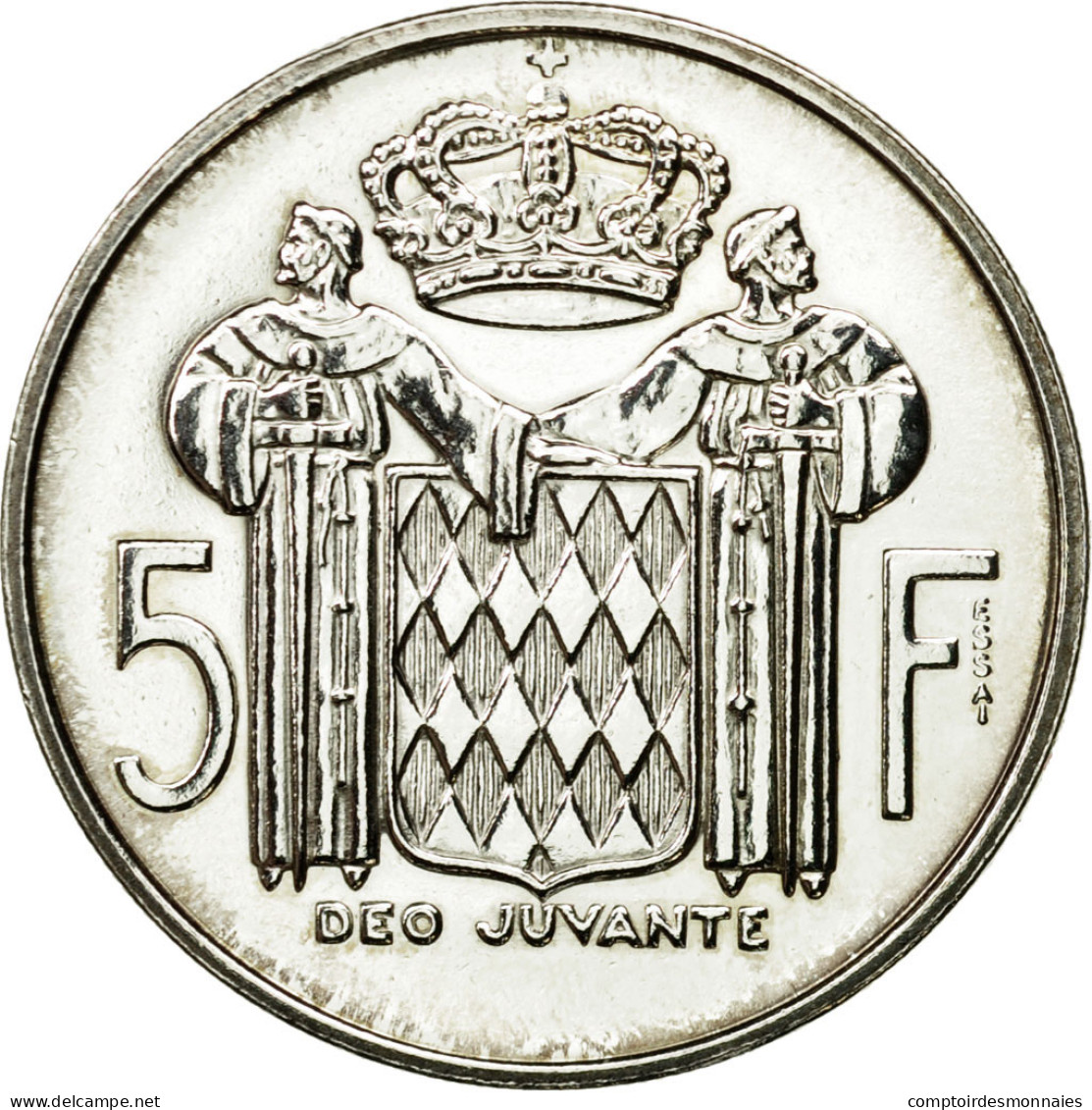 Monnaie, Monaco, Rainier III, 5 Francs, 1960, Paris, ESSAI, SPL, Argent - 1960-2001 Nieuwe Frank