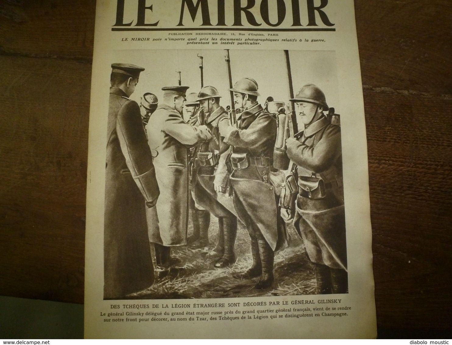 1916 LE MIROIR:Soldats Belges En Hollande Inond;Légion Tchèques;Survivants EMDEM à Constantinople;Esch-sur-Alzette;etc - Francés