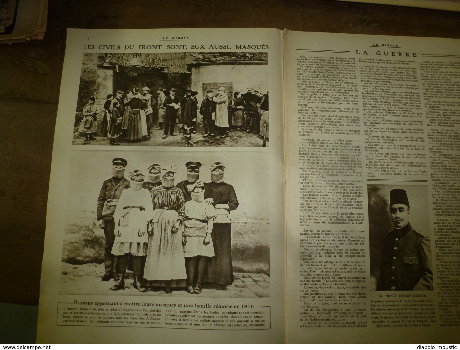 1916 LE MIROIR:Soldats Belges En Hollande Inond;Légion Tchèques;Survivants EMDEM à Constantinople;Esch-sur-Alzette;etc - French