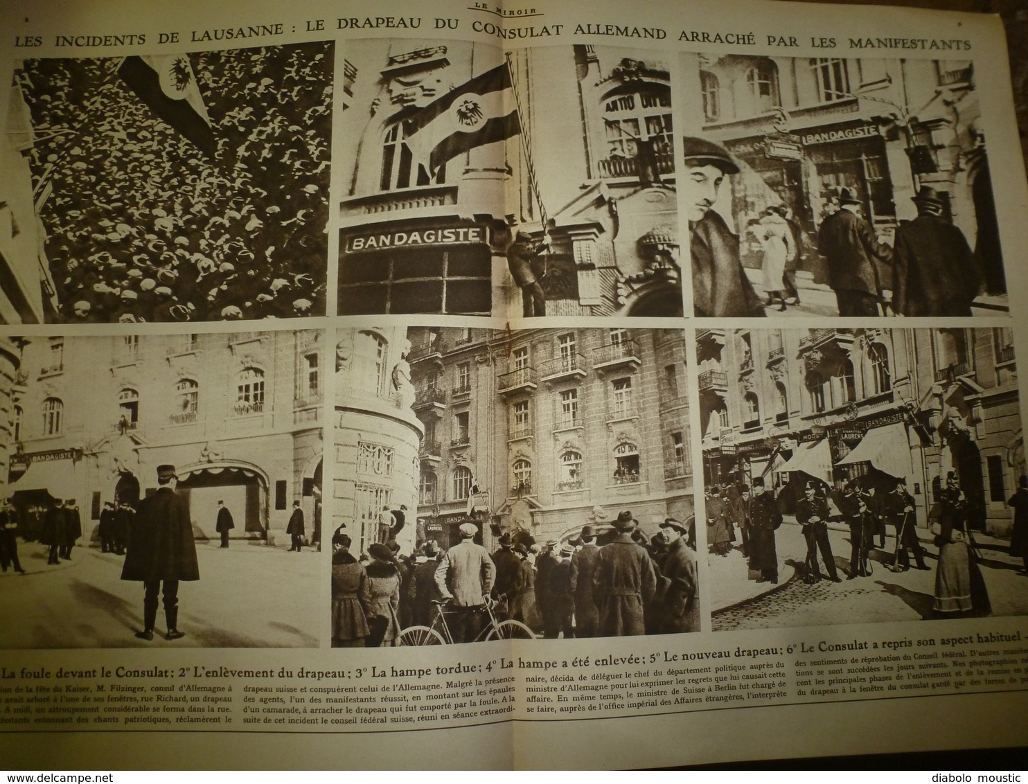 1916 LE MIROIR:Soldats belges en Hollande inond;Légion tchèques;Survivants EMDEM à Constantinople;Esch-sur-Alzette;etc