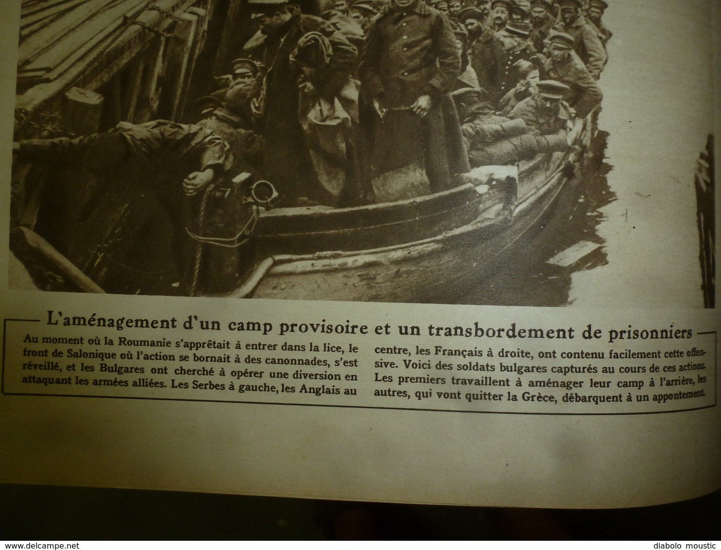 1916 LE MIROIR:Grecs à Salonique;Varna Bombardé;Canon De 400;L'aviateur W. Leefe Robinson Abat Un Zeppelin;Salamine;etc - Français