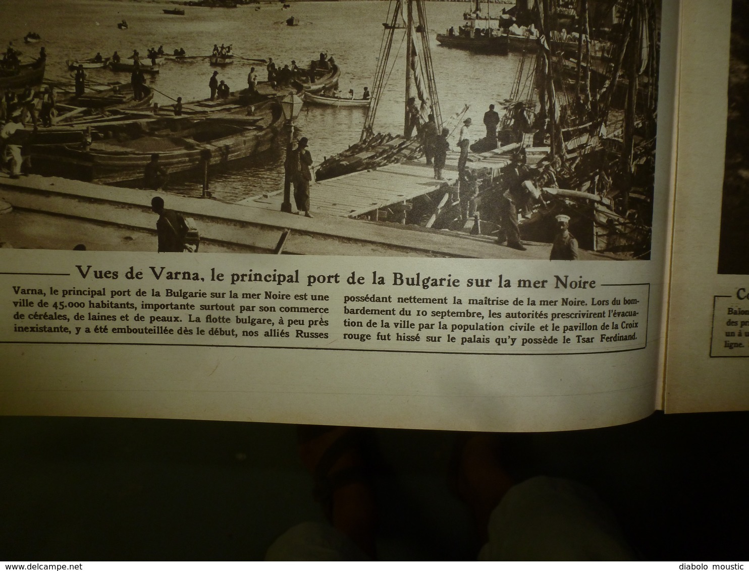 1916 LE MIROIR:Grecs à Salonique;Varna bombardé;Canon de 400;L'aviateur W. Leefe Robinson abat un Zeppelin;Salamine;etc