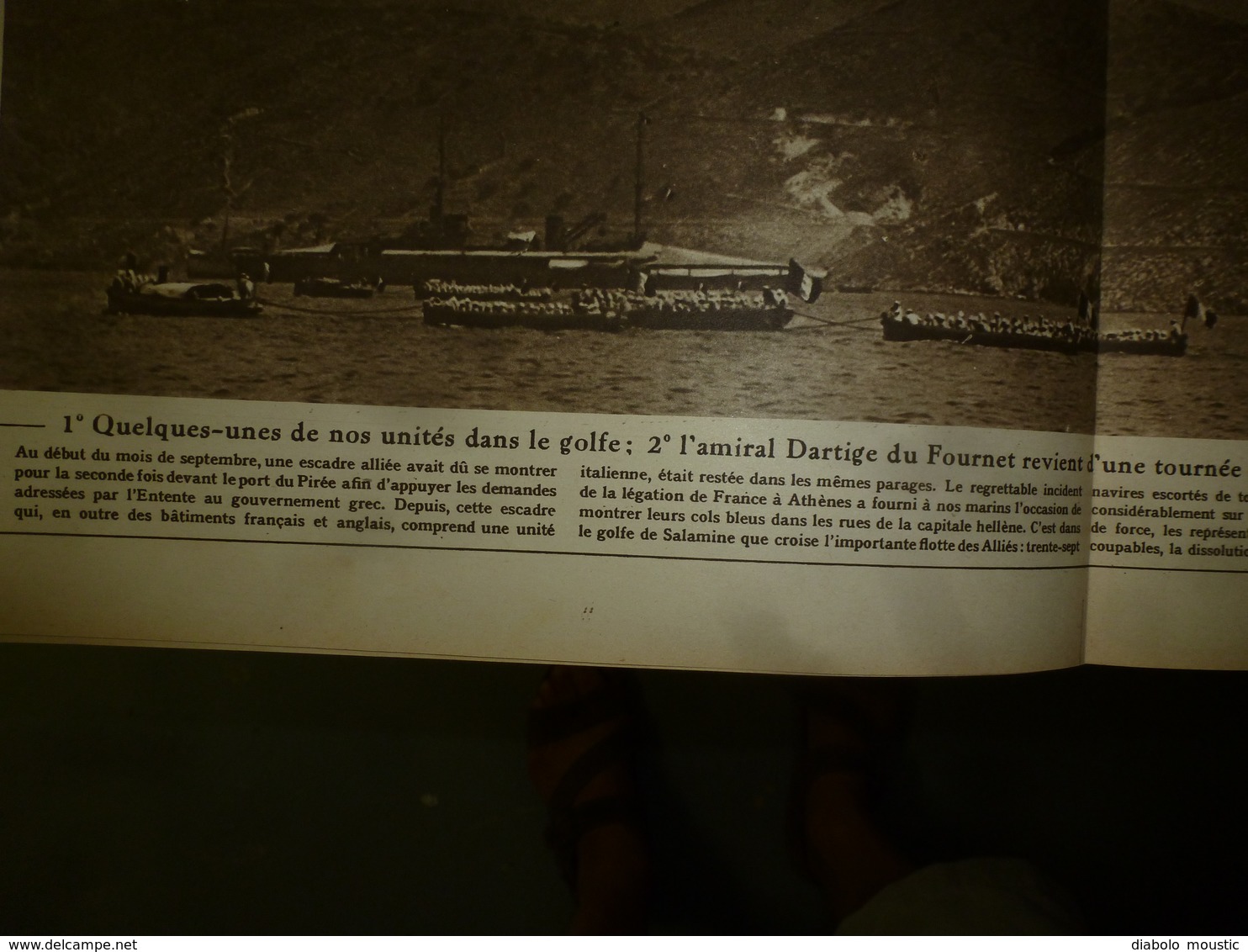 1916 LE MIROIR:Grecs à Salonique;Varna bombardé;Canon de 400;L'aviateur W. Leefe Robinson abat un Zeppelin;Salamine;etc