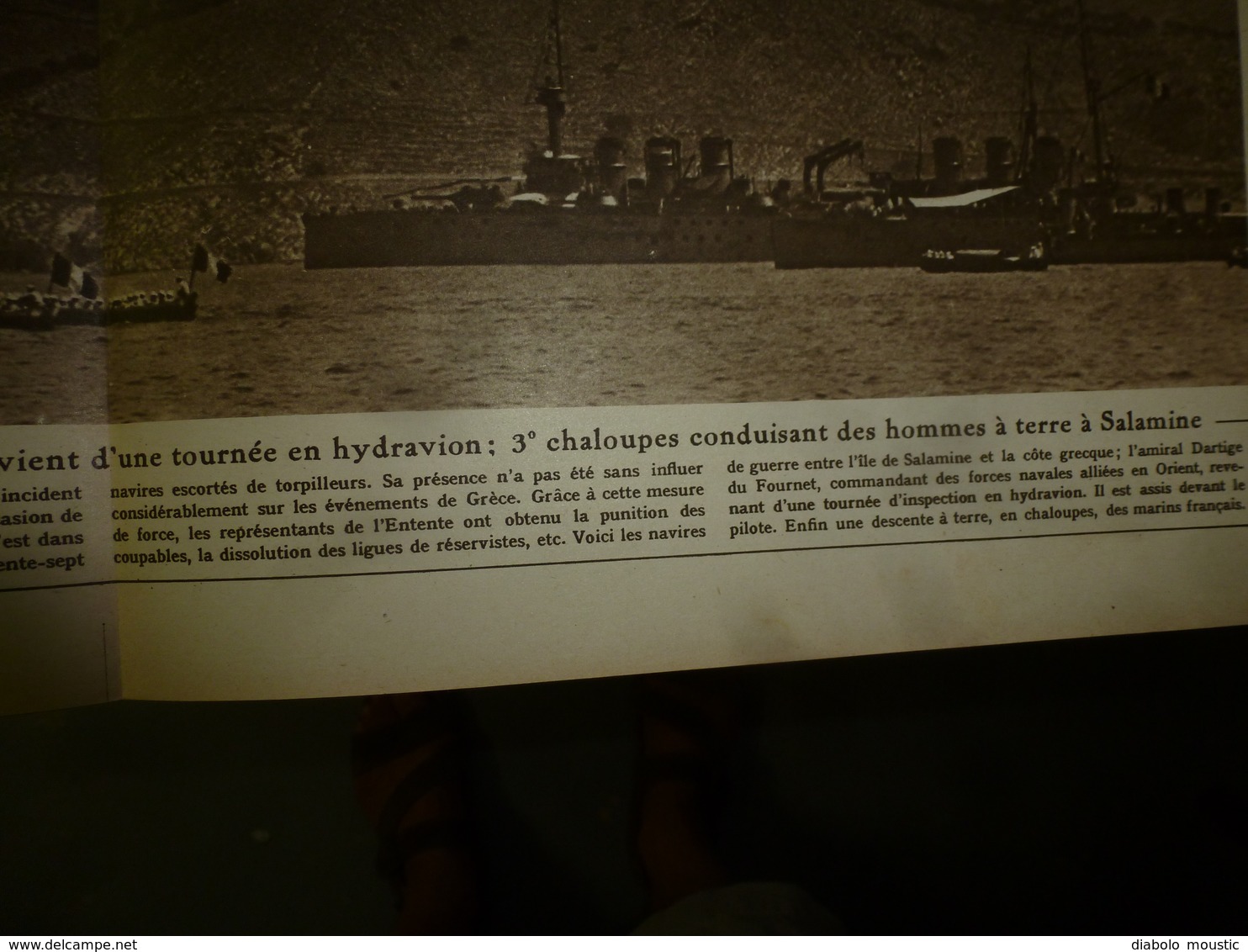 1916 LE MIROIR:Grecs à Salonique;Varna bombardé;Canon de 400;L'aviateur W. Leefe Robinson abat un Zeppelin;Salamine;etc