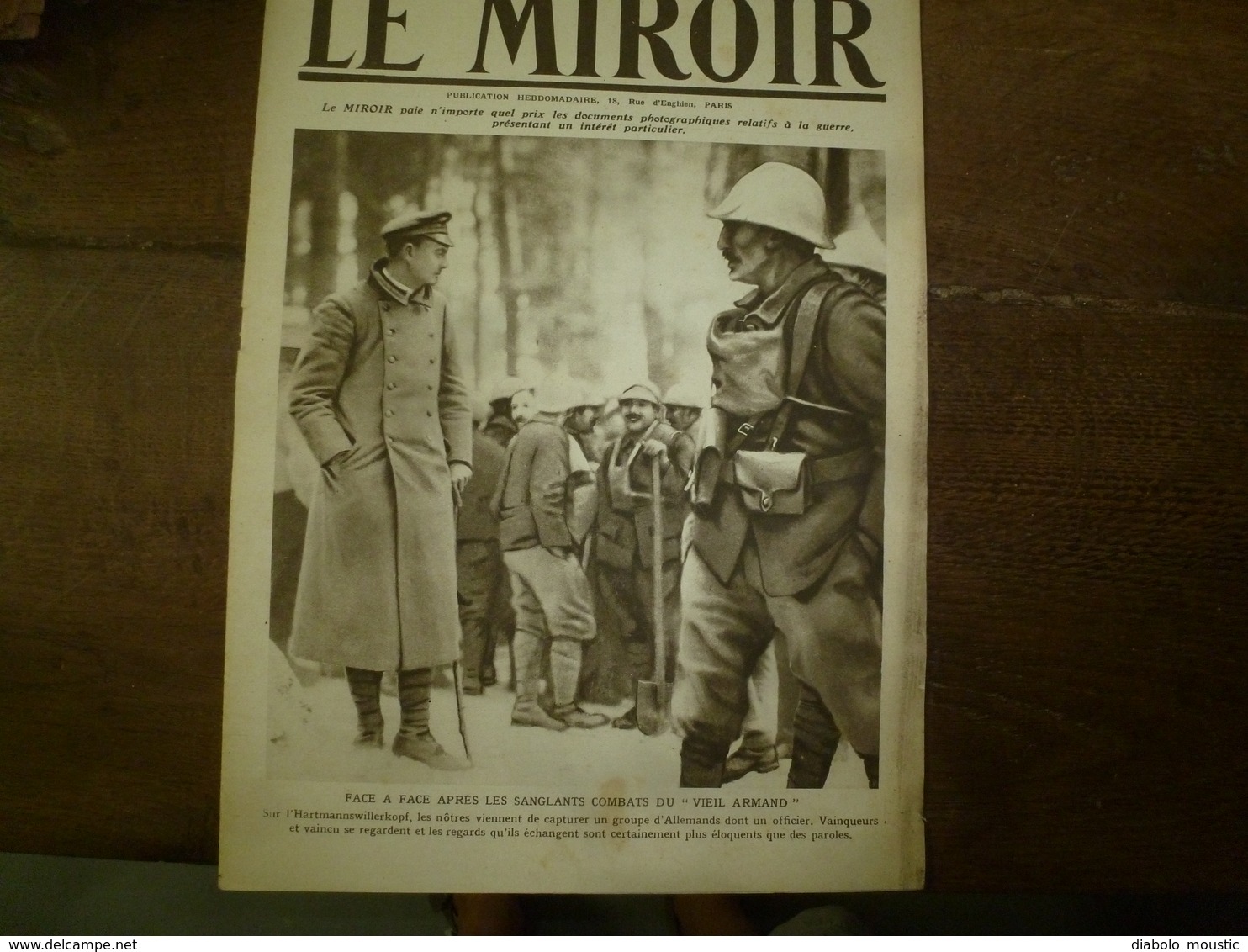 1916 LE MIROIR: Disette En Belgique;Loos;Craonne;Roi Pierre Hartmannswillerkopf;Peintre Lantier;Belges à Lampernisse;etc - Français