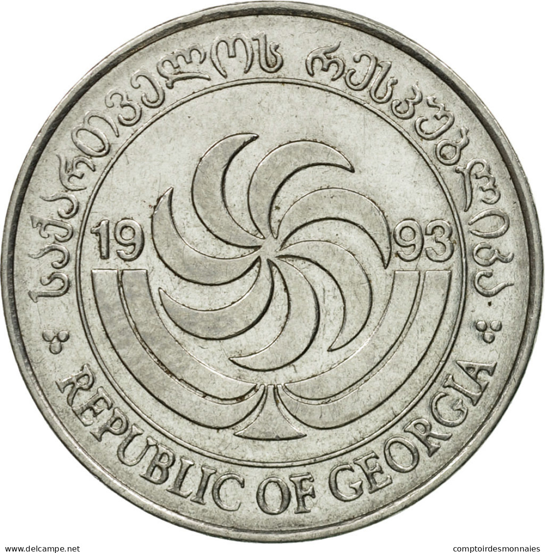 Monnaie, Géorgie, 20 Thetri, 1993, TTB, Stainless Steel, KM:80 - Géorgie