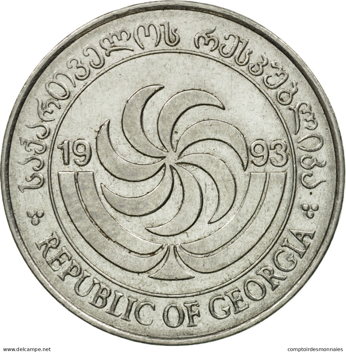 Monnaie, Géorgie, 20 Thetri, 1993, TTB, Stainless Steel, KM:80 - Georgia