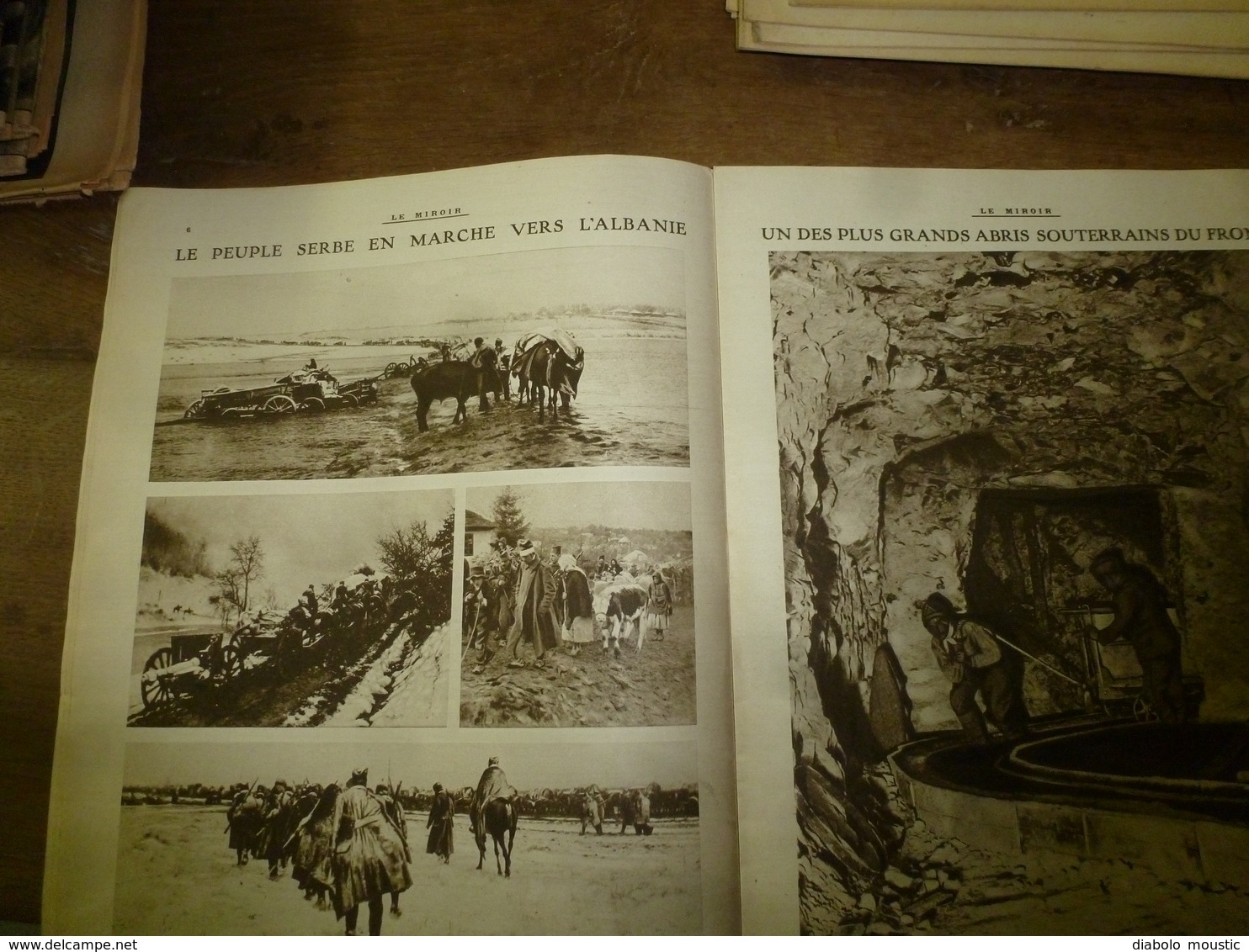 1916 LE MIROIR: Le chien-mascotte fume la pipe;Prisonniers Hameln;Ypres;Aviateurs Fr internés à Hospenthal,Andermat;etc