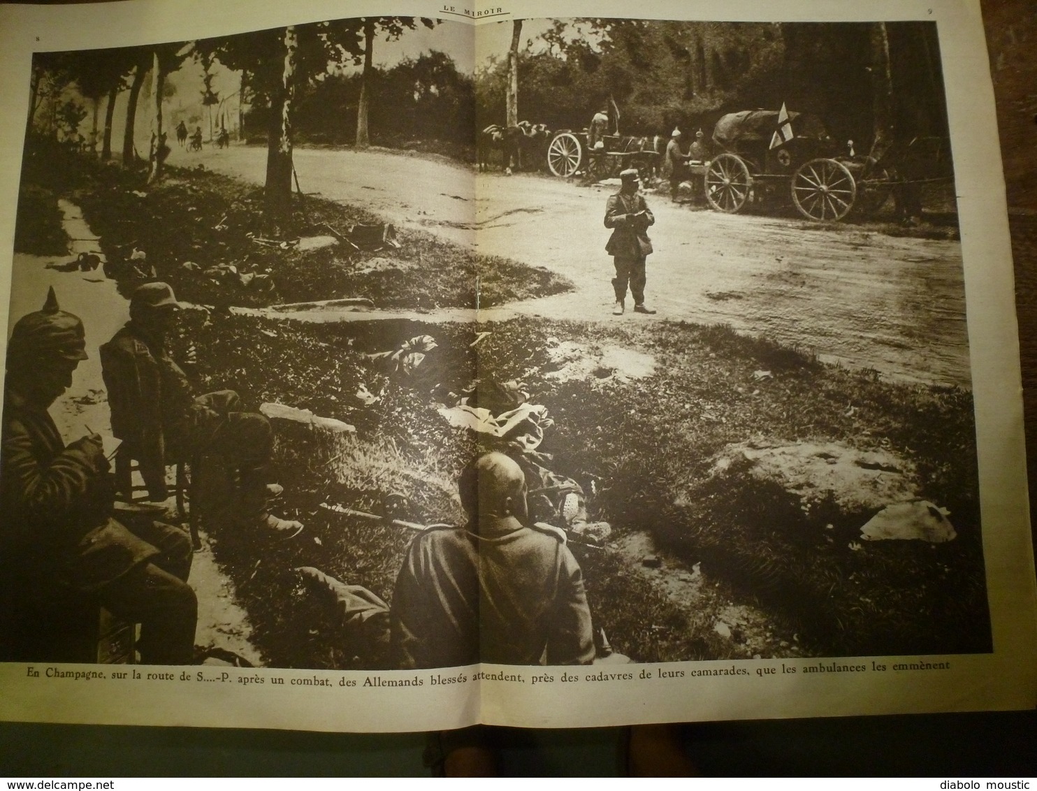 1916 LE MIROIR: Le chien-mascotte fume la pipe;Prisonniers Hameln;Ypres;Aviateurs Fr internés à Hospenthal,Andermat;etc