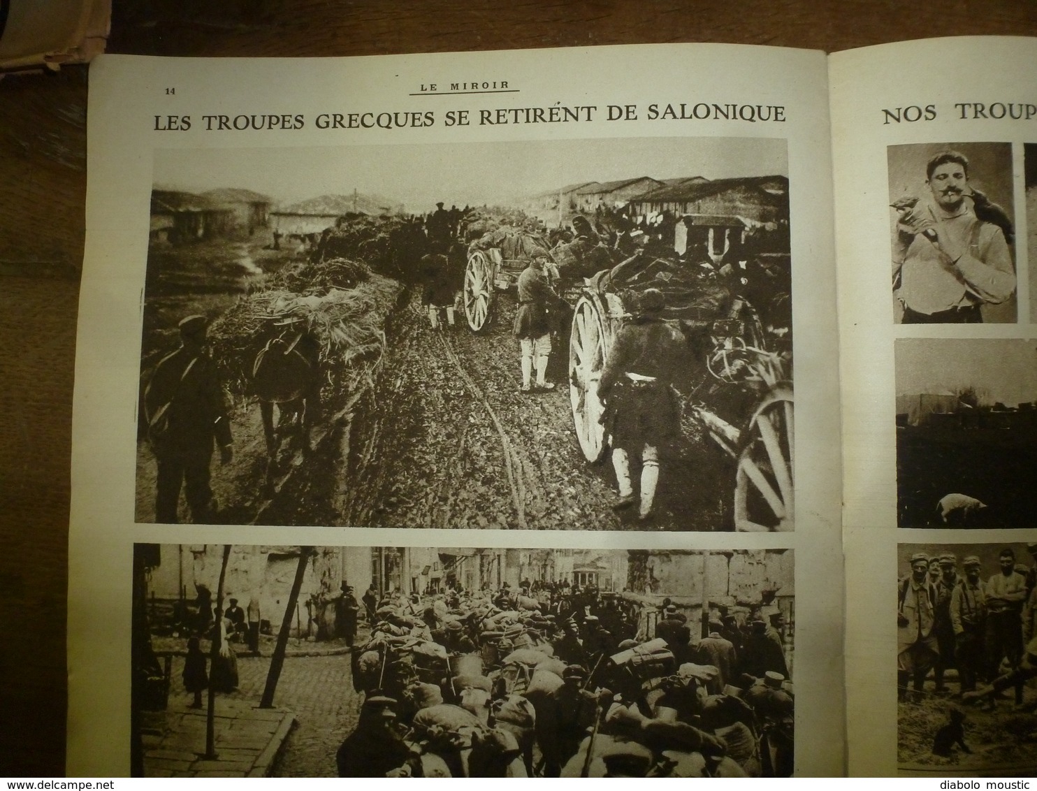 1916 LE MIROIR: Le chien-mascotte fume la pipe;Prisonniers Hameln;Ypres;Aviateurs Fr internés à Hospenthal,Andermat;etc