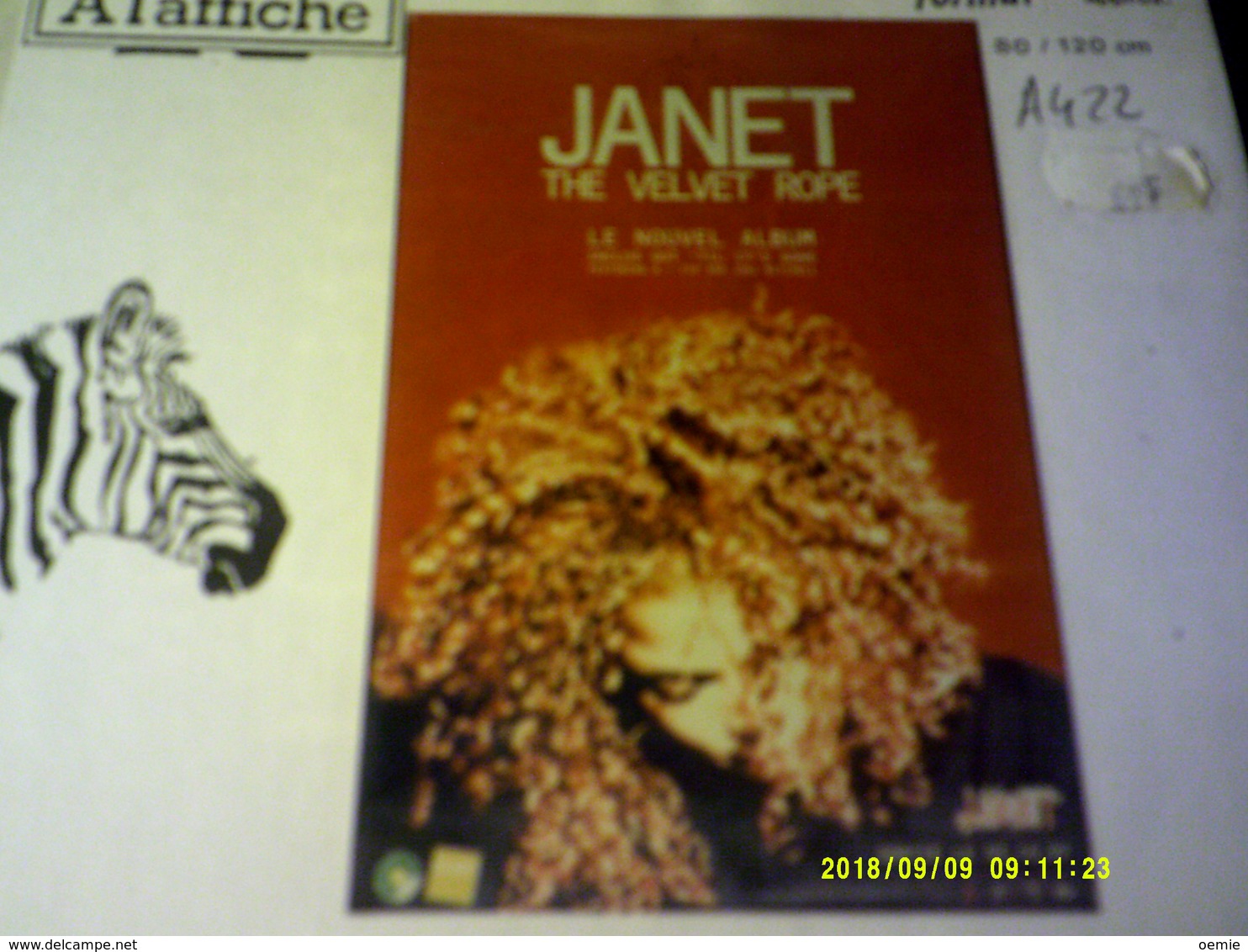 JANET  THE VELVET ROPE   L'AFFICHE 80X120 - Manifesti & Poster