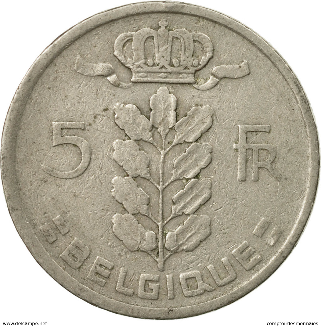 Monnaie, Belgique, 5 Francs, 5 Frank, 1950, TTB, Copper-nickel, KM:134.1 - 5 Francs