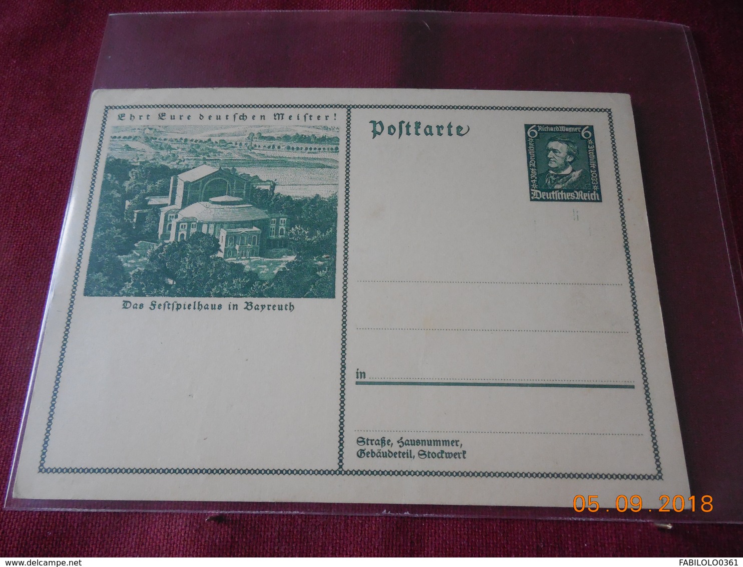 Carte Entier Postal D Allemagne - Briefe U. Dokumente