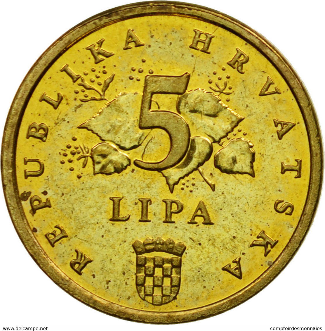 Monnaie, Croatie, 5 Lipa, 2003, TTB, Brass Plated Steel, KM:5 - Croatie