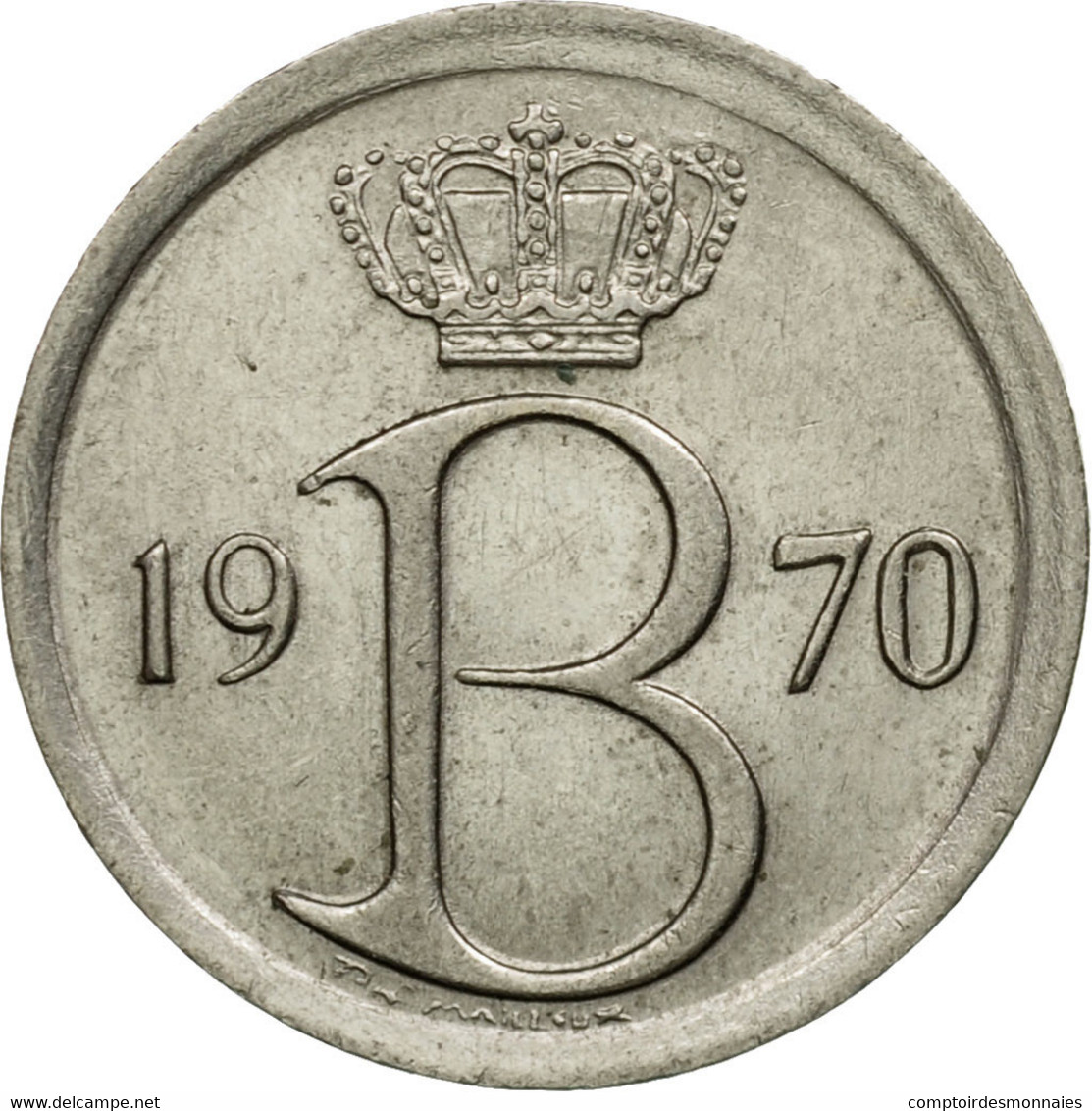 Monnaie, Belgique, 25 Centimes, 1970, Bruxelles, TTB, Copper-nickel, KM:154.1 - 25 Centimes