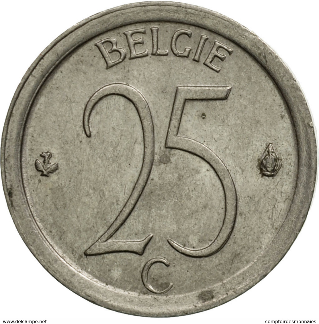 Monnaie, Belgique, 25 Centimes, 1970, Bruxelles, TTB, Copper-nickel, KM:154.1 - 25 Centimes