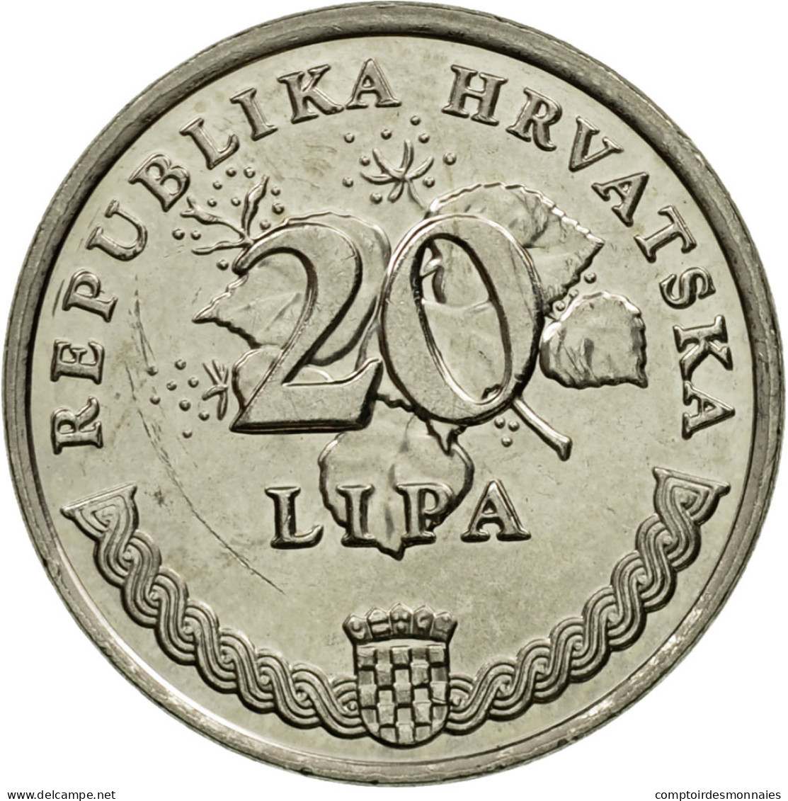 Monnaie, Croatie, 20 Lipa, 2003, TTB, Nickel Plated Steel, KM:7 - Croatie