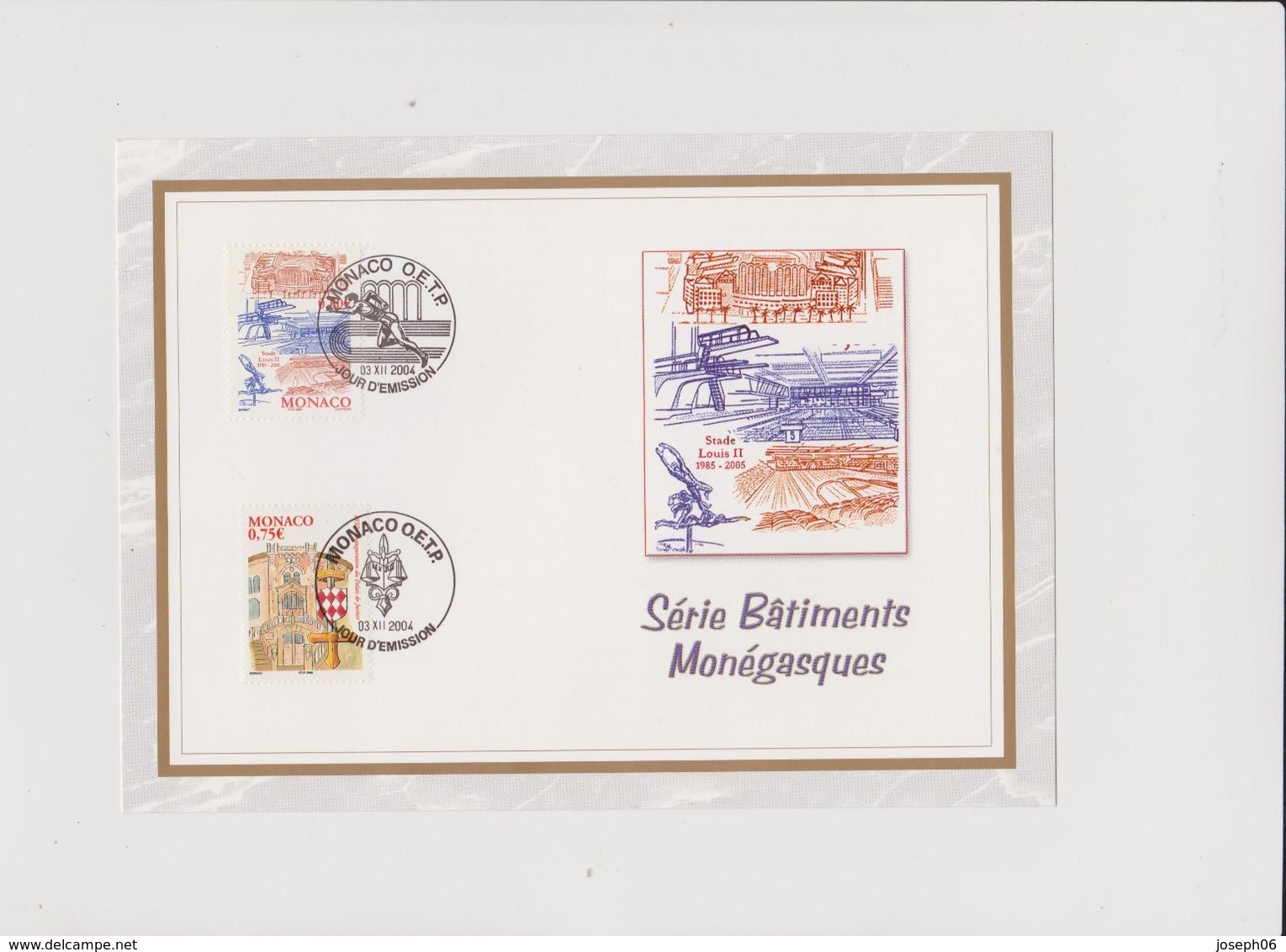 MONACO    2004  Encart  Y.T. N° 2463  2464  Oblitéré - Used Stamps