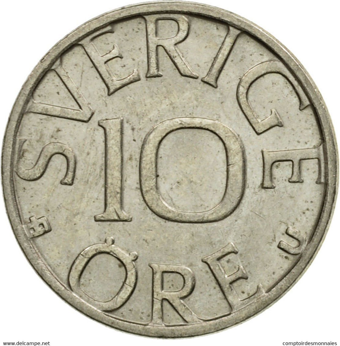 Monnaie, Suède, Carl XVI Gustaf, 10 Öre, 1981, TTB, Copper-nickel, KM:850 - Suède