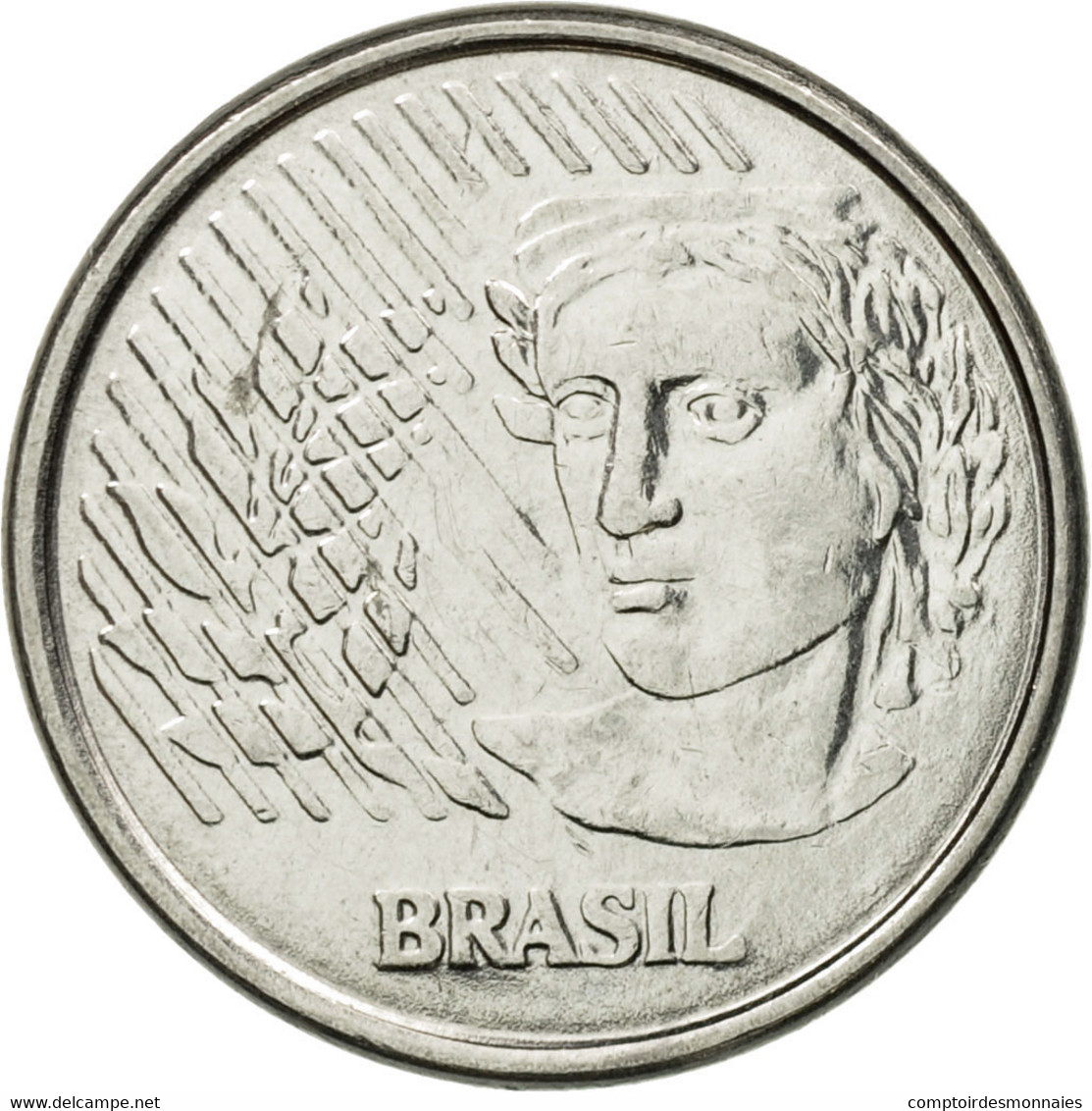 Monnaie, Brésil, 10 Centavos, 1996, TTB, Stainless Steel, KM:633 - Brasil