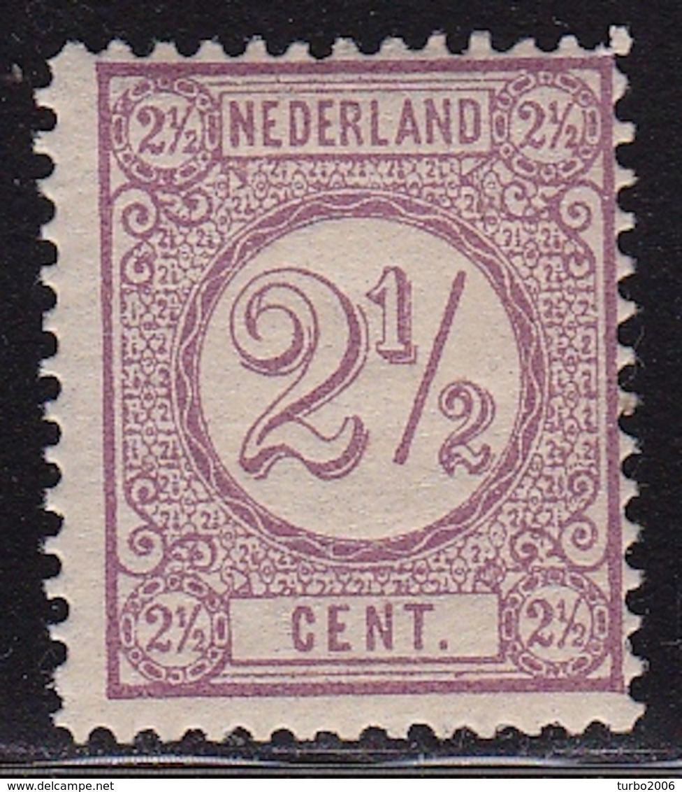 1876-1894 Drukwerkzegels Cijfertype 2½ Cent Donkerlila Kamtanding 12½ Gr. G. POSTFRIS NVPH 33 Fa - Ongebruikt